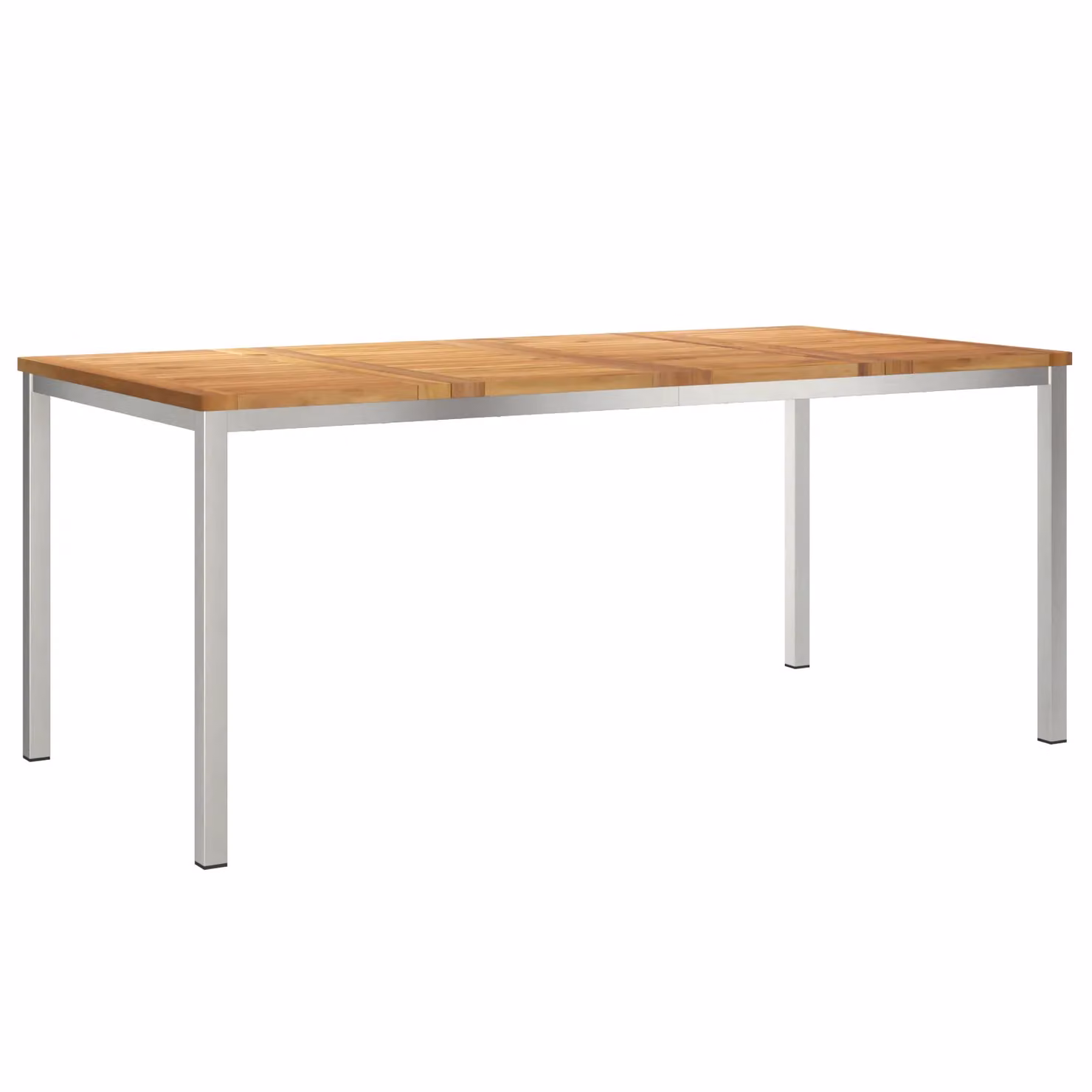 Berkfield Home Outdoor Dining Table in Brown Solid Teak Wood, W/D/H: 180 x 90 x 75 cm – 2