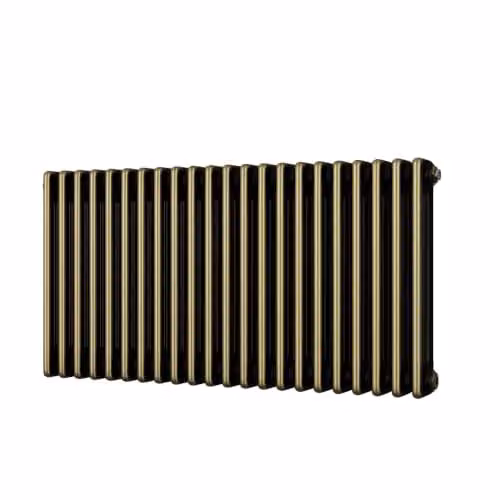 Alpha UK Radiators 3630BTU Traditional 3 Column Horizontal Cast-Iron Style Radiator in Gold, H: 50 cm, W: 99.9 cm