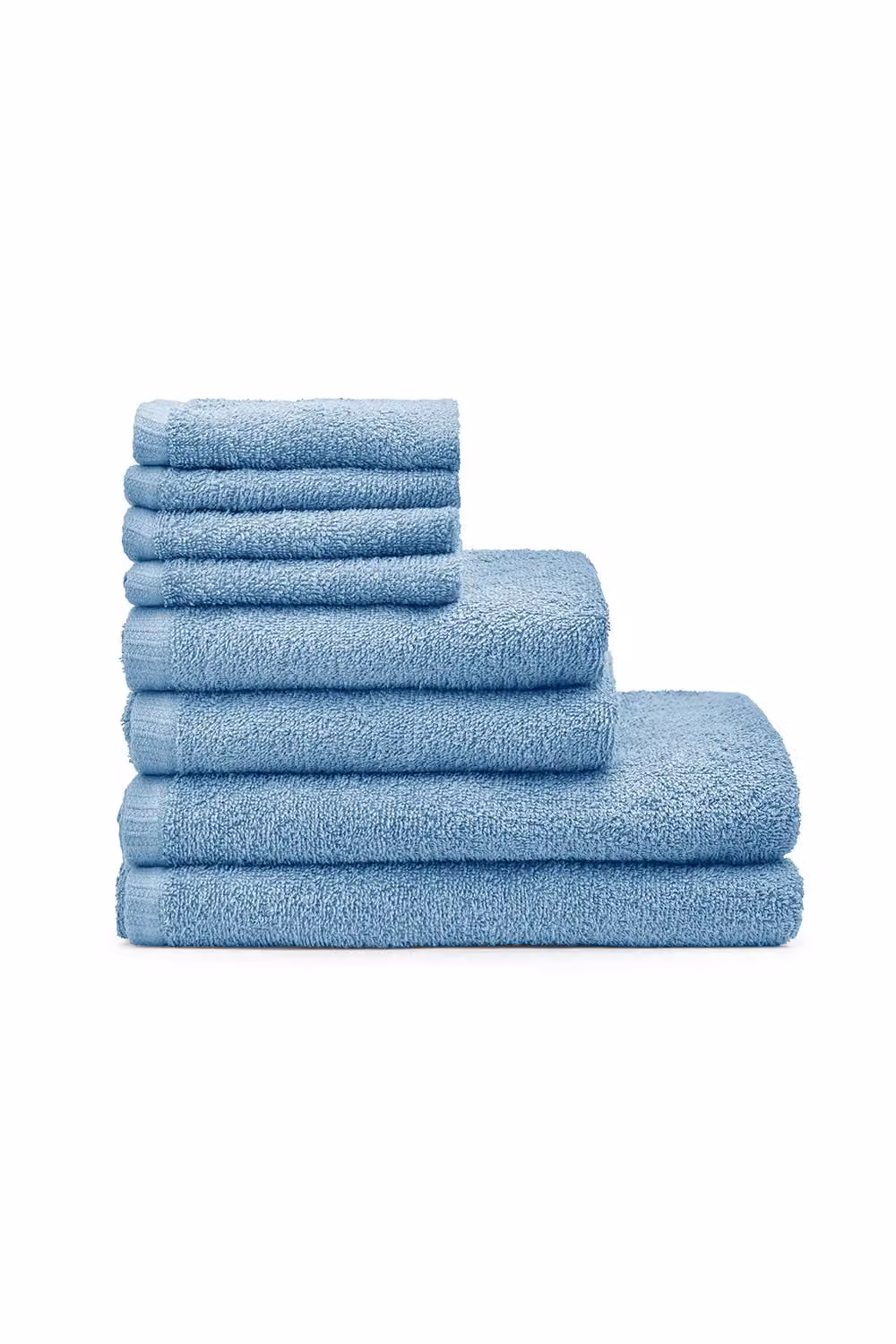 Catherine Lansfield 8 Piece Quick Drying Cotton Towel Set in Blue – 3