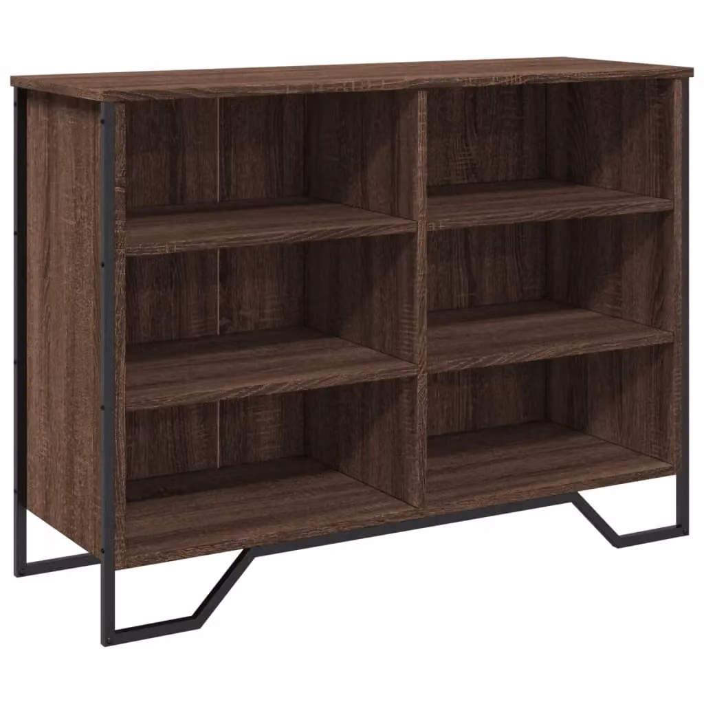 Berkfield Home Modern Sideboard in Brown Oak, W/D/H: 101 x 35.5 x 74.5 cm – 2