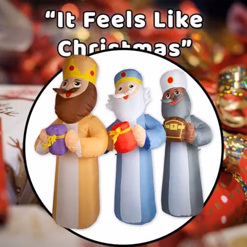 VFM e-Store Christmas Three Kings Inflatable Decoration, Multicolour, W: 185 cm x H: 200 cm – 6