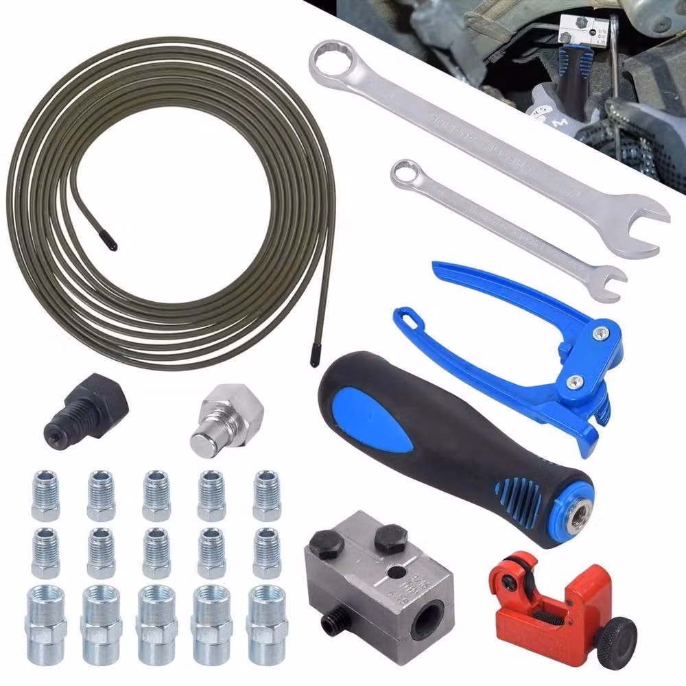 NESTLUNE Brake Lines Repair Kit with Flaring Tool and Cutter, Blue, W: 100 cm, D: 40 cm, H: 22 cm – 3