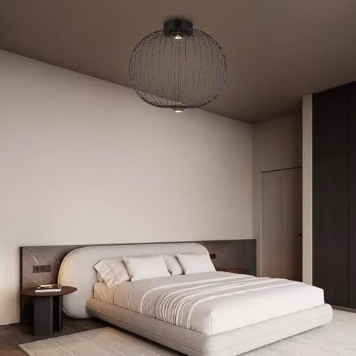 Globo Lighting Galway LED Sphere Ceiling Light, Black, Diameter: 50 cm – 2