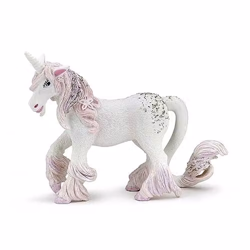 Papo Enchanted World Collection Realistic Enchanted Unicorn Figure in White and Multicolour
