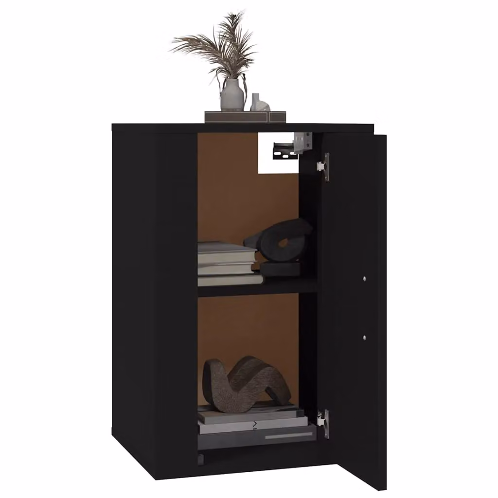 Berkfield Home Wall Mounted TV Cabinet in Black, W/D/H: 40 x 34.5 x 60 cm – 3