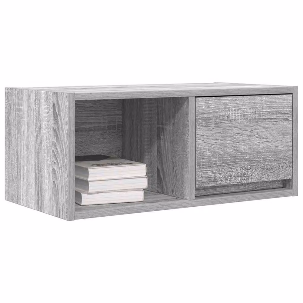 Berkfield Home Set of 2 Wall Mounted TV Cabinets in Grey Sonoma, W/D/H: 60 x 31 x 25.5 cm – 3
