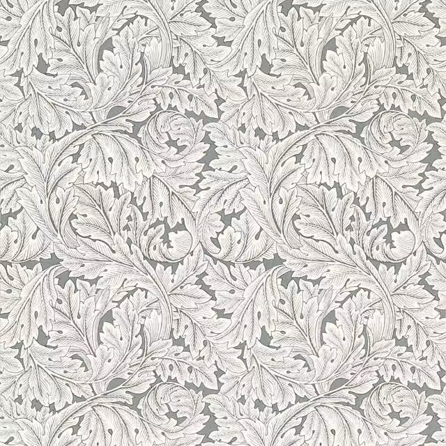 Clarke & Clarke Grey Botanical Floral Non-Woven Wallpaper Roll