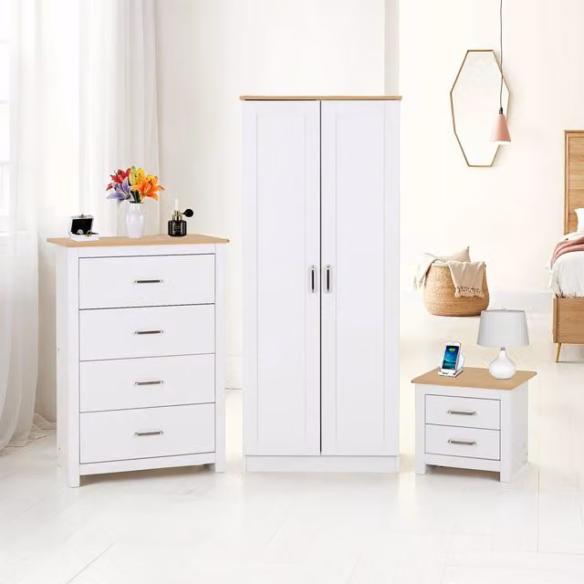 Seconique Portland Trio Set in White