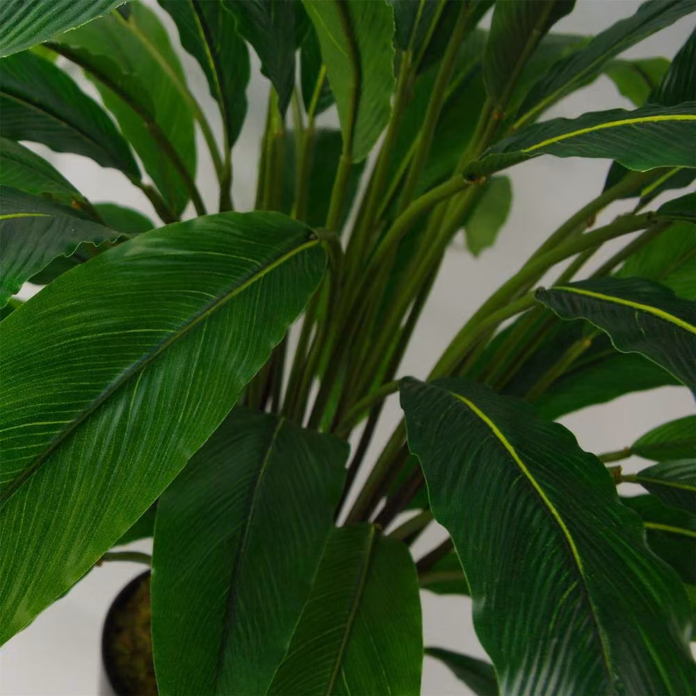 Leaf 90cm Artificial Calathea Potted Plant in Dark Green – 3