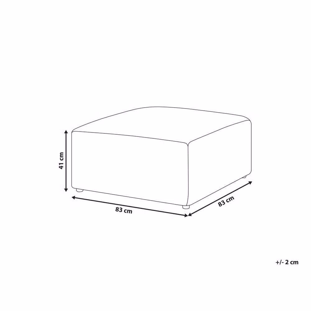 Wyld and Coco Green Corduroy Square Ottoman Footstool – 3