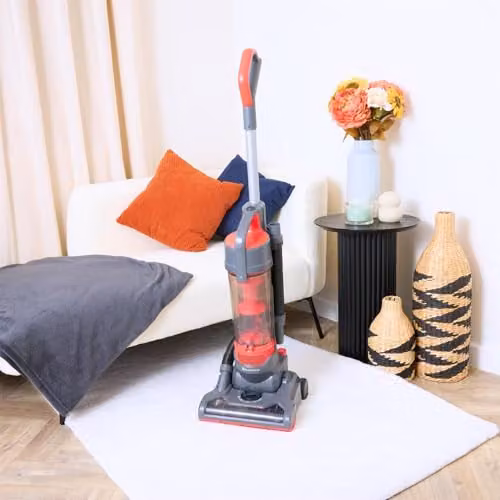 Rediffusion Red Bagless Corded Upright Vacuum Cleaner with 750W Motor, Turbo Brush and Pet Hair Specialist Tools – 5