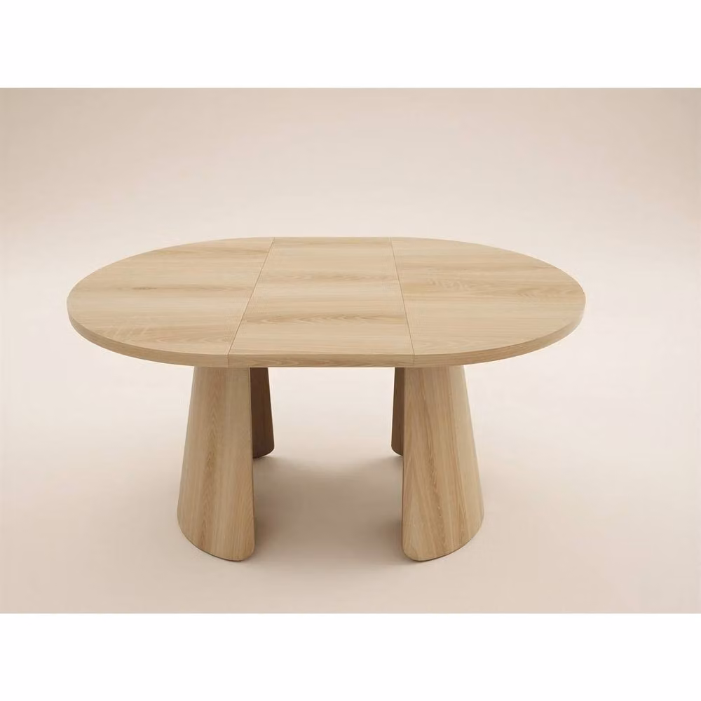 Solace+Co Ebony Oak Extendable Oval Dining Table with 6 Elise Chairs in Brown – 3