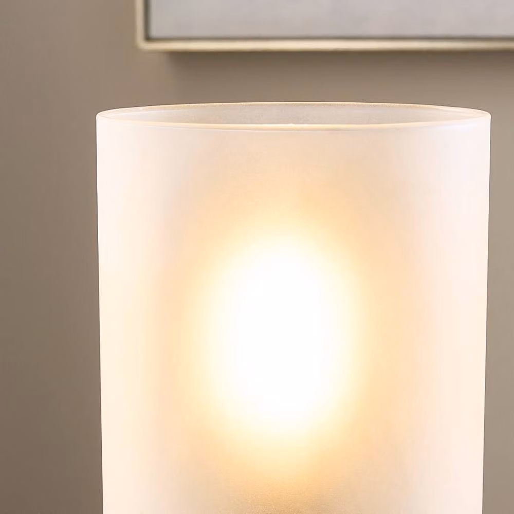 Pagazzi Kingsholm Gold and Antique Brass Touch Table Lamp with Glass Shade – 2