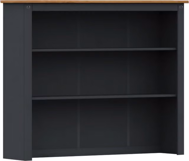 Mercers Furniture Corona Charcoal 3 Door Dresser Top in Distressed Charcoal Wax