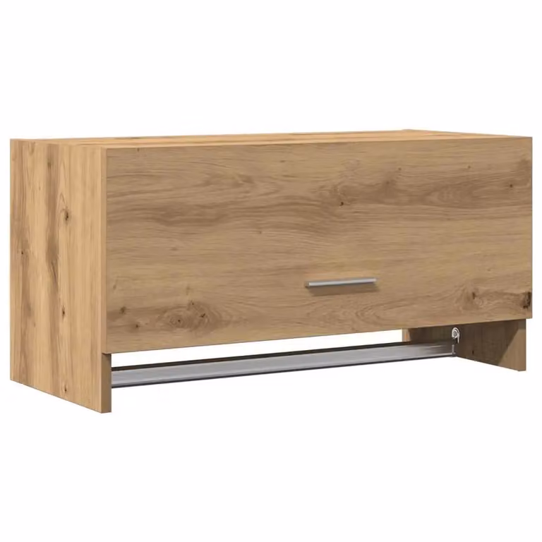 Berkfield Home Artisan Oak Wardrobe in Brown, W/D/H: 70 x 32.5 x 35 cm