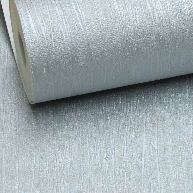 Muriva Modern Abstract Plain Silver and Grey Textured Vinyl Wallpaper