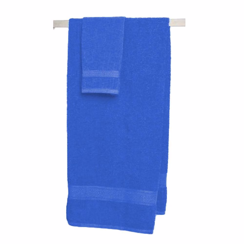 Jassz Royal Blue Plain Cotton Terry Beach Bath Sheet Towel, W: 100 cm, L: 180 cm, 350 GSM – 2