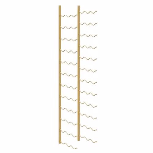 vidaXL Gold Metal Wall Mounted Wine Rack for 36 Bottles – 1