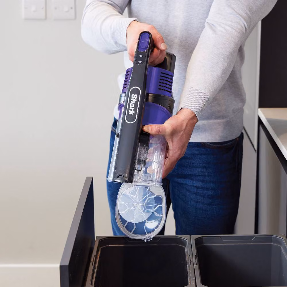 Shark Anti Hair Wrap Cordless Stick Vacuum Cleaner Flexology Pet IZ202UKT in Black and Purple – 3