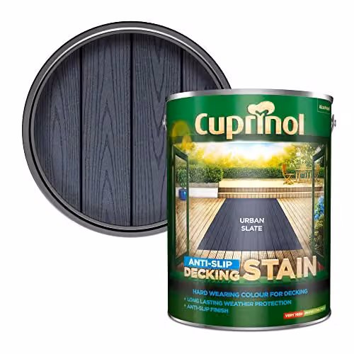 Cuprinol Anti-Slip Decking Stain in Grey, 5L