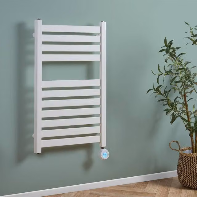 Eden Caldera 600W Electric Towel Radiator in White with Smart WiFi App Control, W/H: 80 x 50 cm – 1