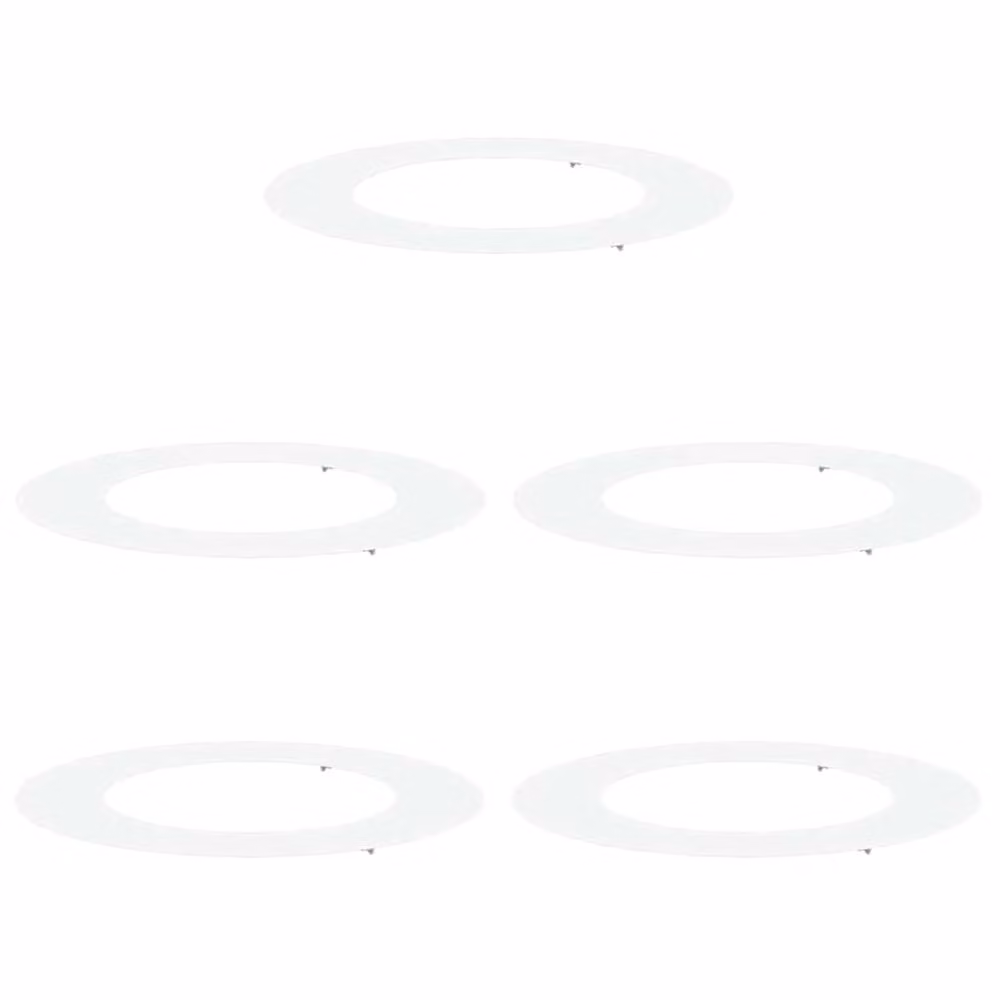 Berkfield Home White Plastic Large Planter Set
