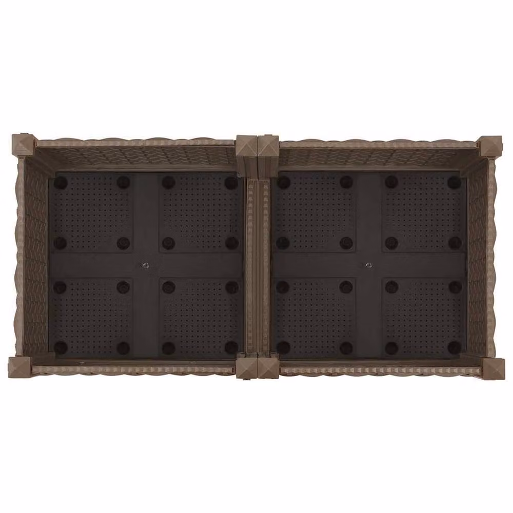 Berkfield Home Brown Polypropylene Raised Bed W/D/H: 80 x 40 x 71 cm – 4