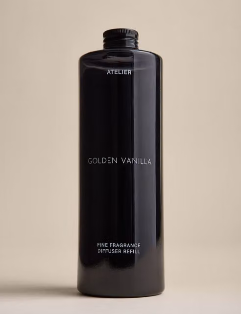 Atelier Golden Vanilla Diffuser Refill, 400ml, Clear
