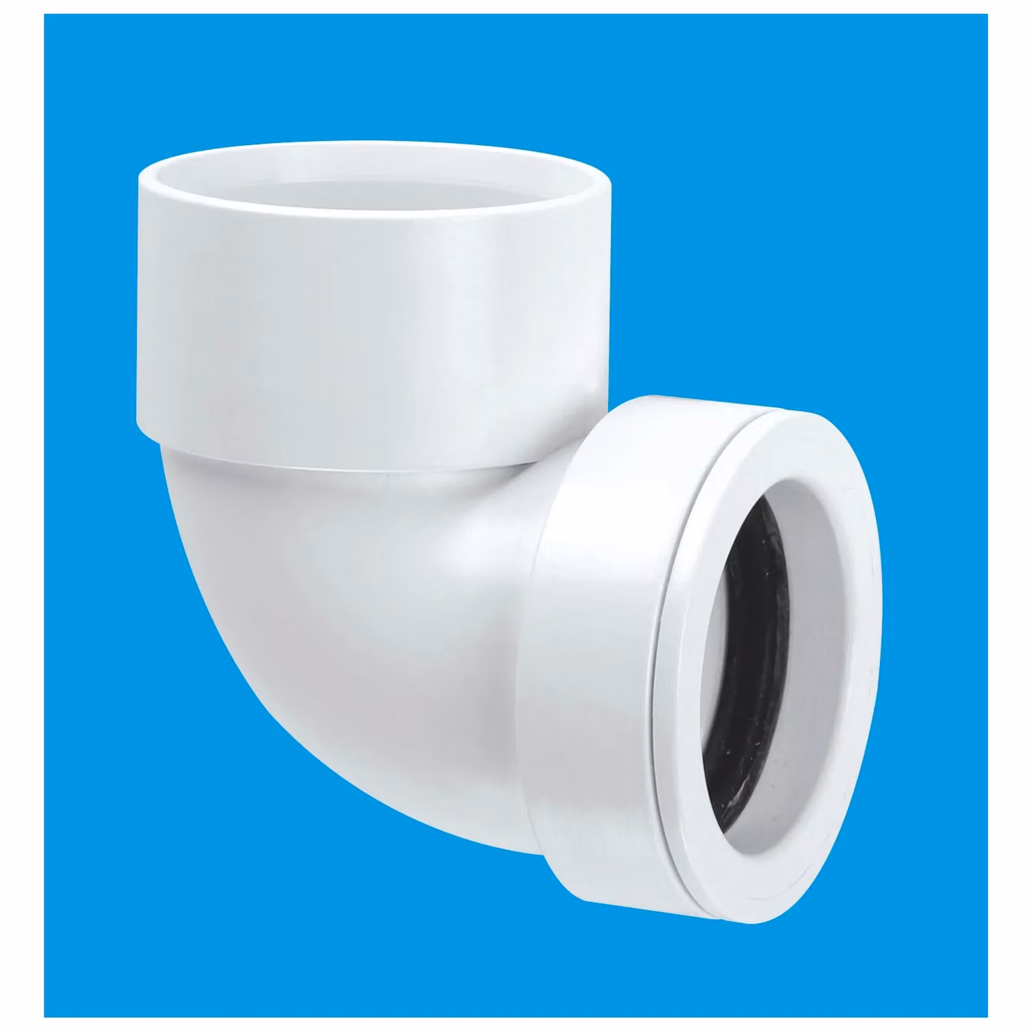 McAlpine White Solvent or Pushfit Continental 90 Degree Bend 1.25 inch x 32mm – 2