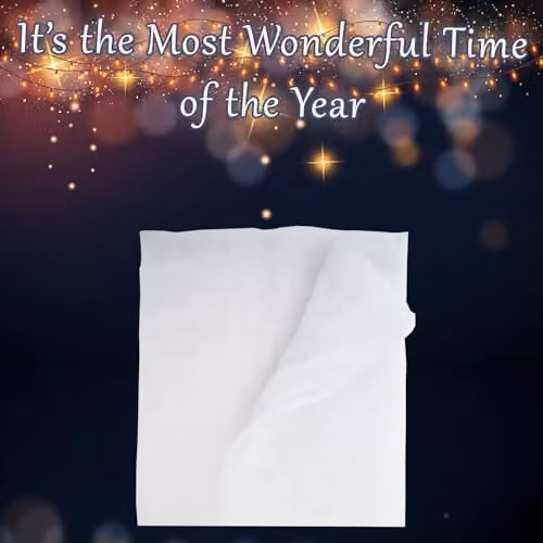 VFM e-Store Christmas Snow Blanket Decoration in White, W/D/H: 100 x 50 x 50 cm – 2