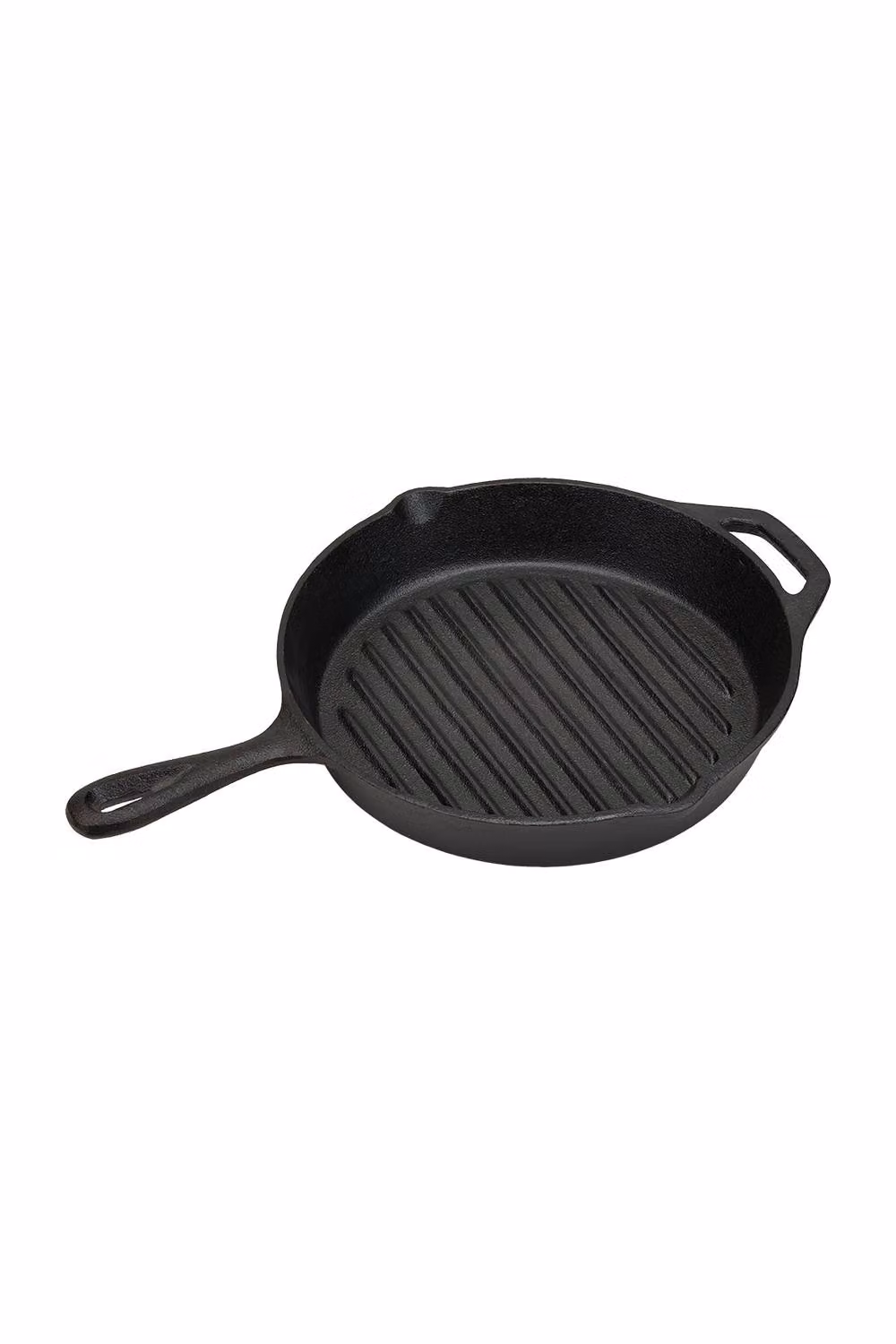 Living and Home Uncoated Cast Iron Grill Pan with Pouring Spouts in Black – 3