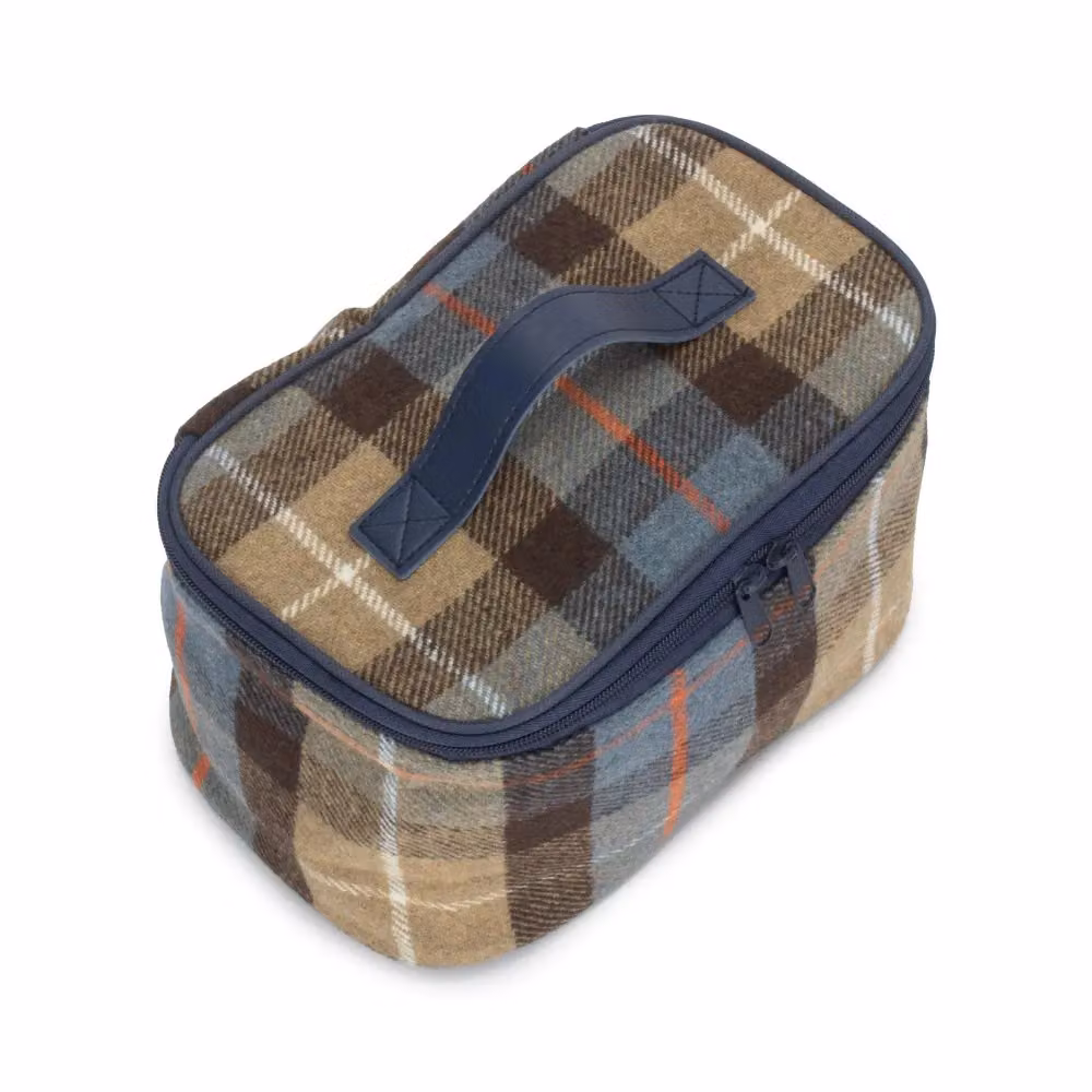 Ravenstor Small Red and Multicolour Tweed Cooler Picnic Bag – 2