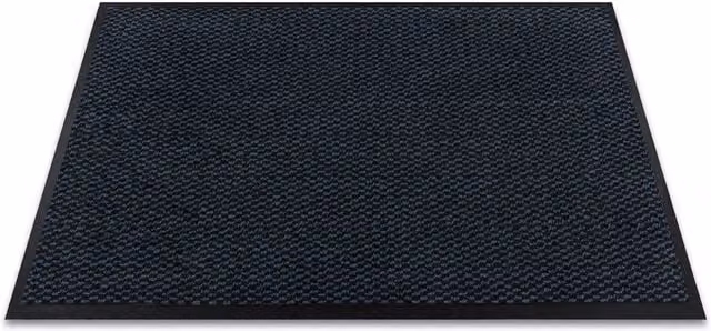 RugsX Texas 550 Weatherproof Polypropylene Doormat in Blue, W: 80 cm, D: 50 cm – 1