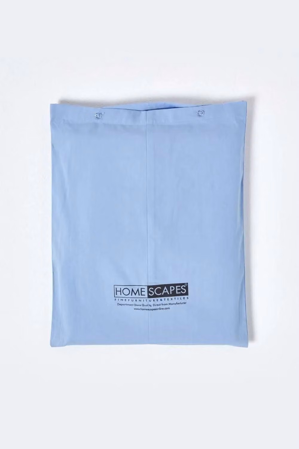 Homescapes Blue Egyptian Cotton Percale Flat Sheet, 200 Thread Count, W: 180 cm x D: 200 cm – 2