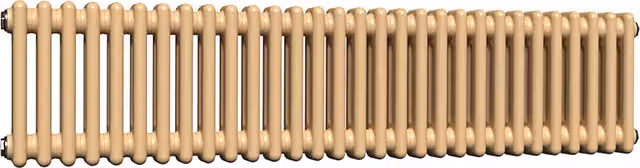 Lux Heat Horizontal Column Radiator in Caramel Fudge, 2 Column, W: 30.0 cm, H: 137.0 cm