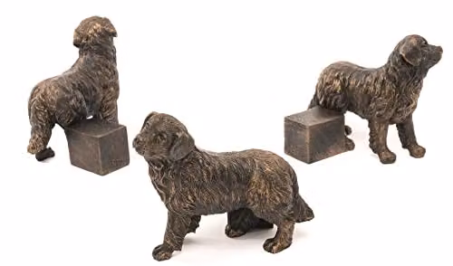 Jardinopia Bernese Mountain Dog Themed Plant Pot Feet, Bronze, Set of 3 – 4
