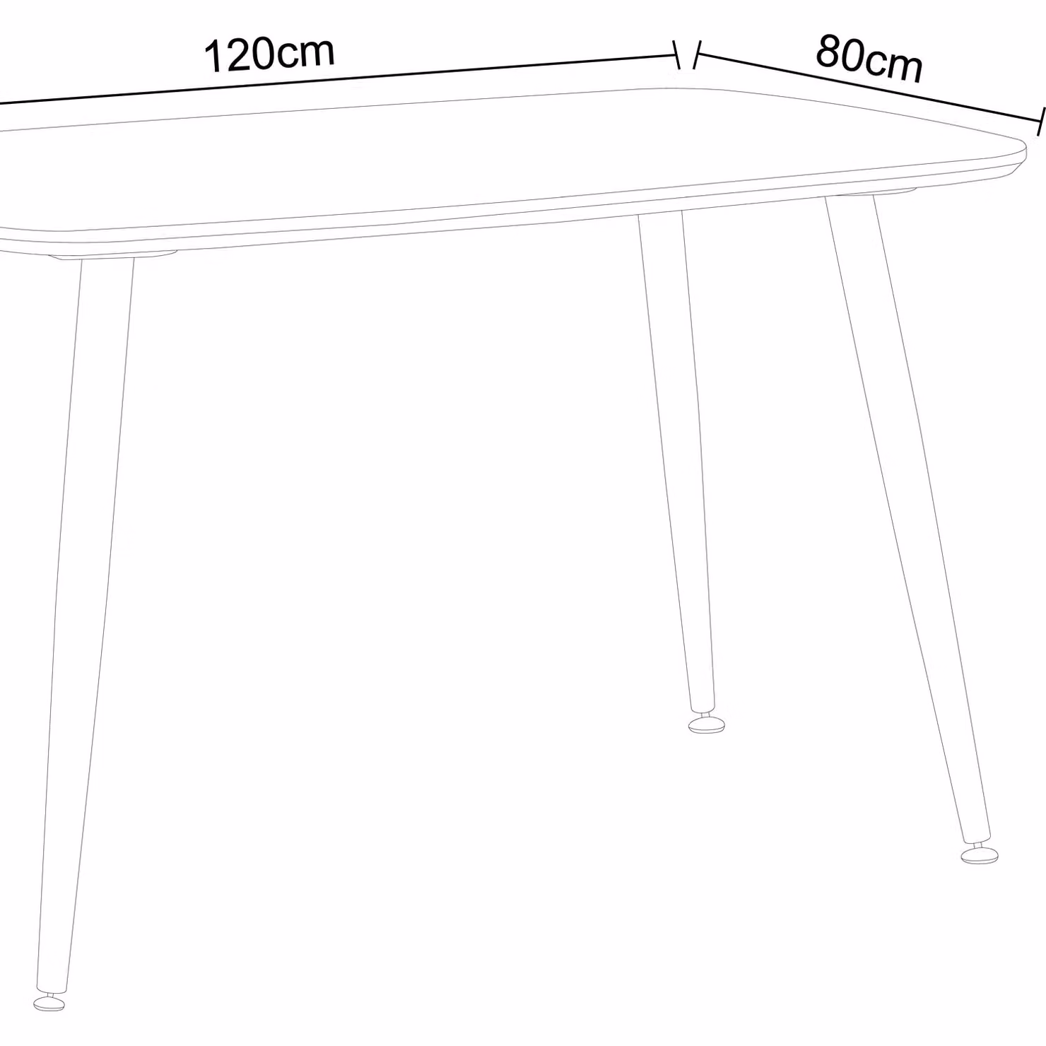 Core Products Ltd Aspen Rectangular Dining Set with Grey Oak Effect Table and 4 Fabric Chairs in Grey and Black – 2