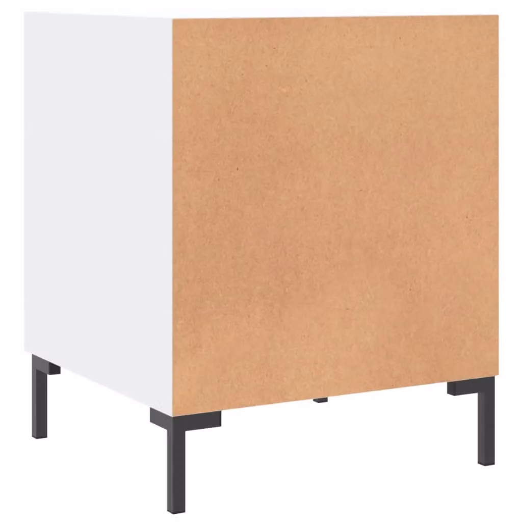 Berkfield Home White Bedside Cabinet W/D/H: 40 x 40 x 50 cm – 2