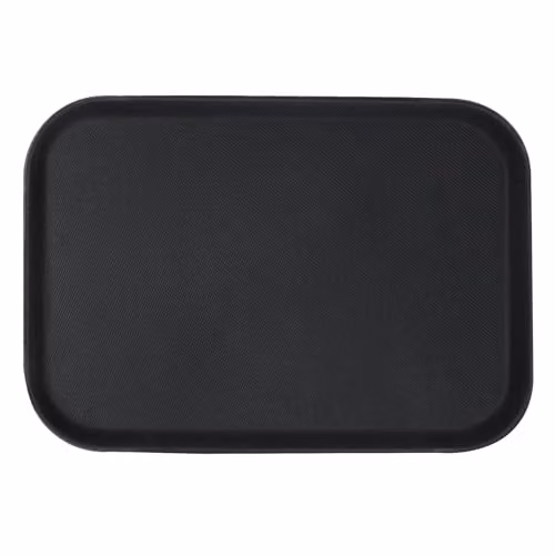 Argon Tableware Black Rectangular Non-Slip Serving Tray, W: 66 cm, D: 45.5 cm – 1