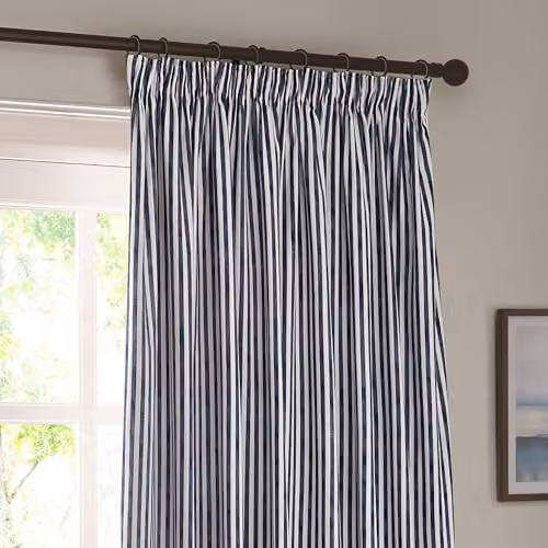 Riva Home Maritime Striped Blue Eyelet Curtain Pair, W: 168 cm, H: 229 cm – 3