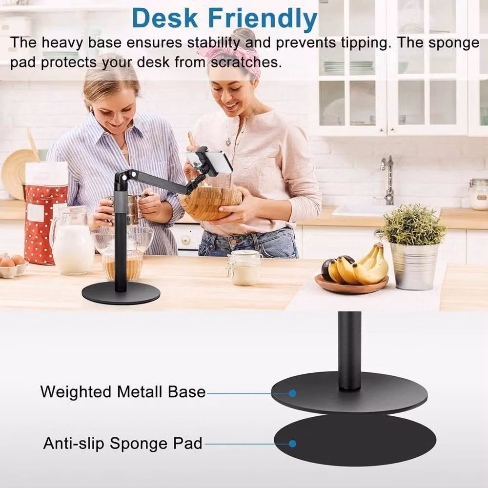 SPETLEK Adjustable Mobile Phone Holder Stand, Black – 4
