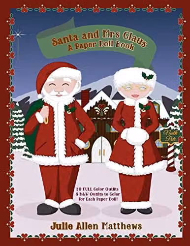 Santa and Mrs Claus: A Paper Doll Book by Lulu, Multicolour