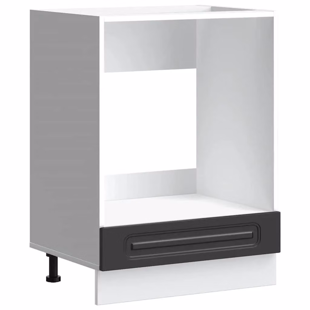Berkfield Home Kalmar Freestanding Appliance Housing Unit in Black MDF