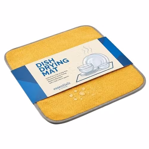 Orsina Yellow Super Absorbent Dish Drying Mat