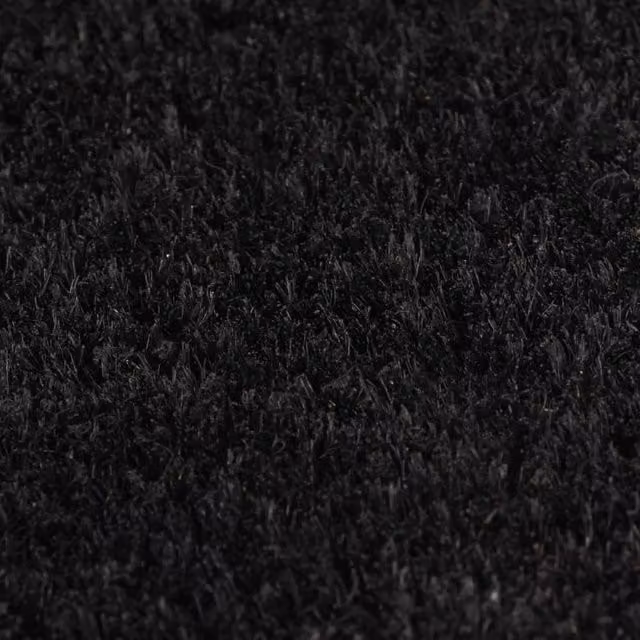 Berkfield Home Set of 5 Black Tufted Coir and PVC Weatherproof Door Mats, W: 40 cm, D: 60 cm – 1