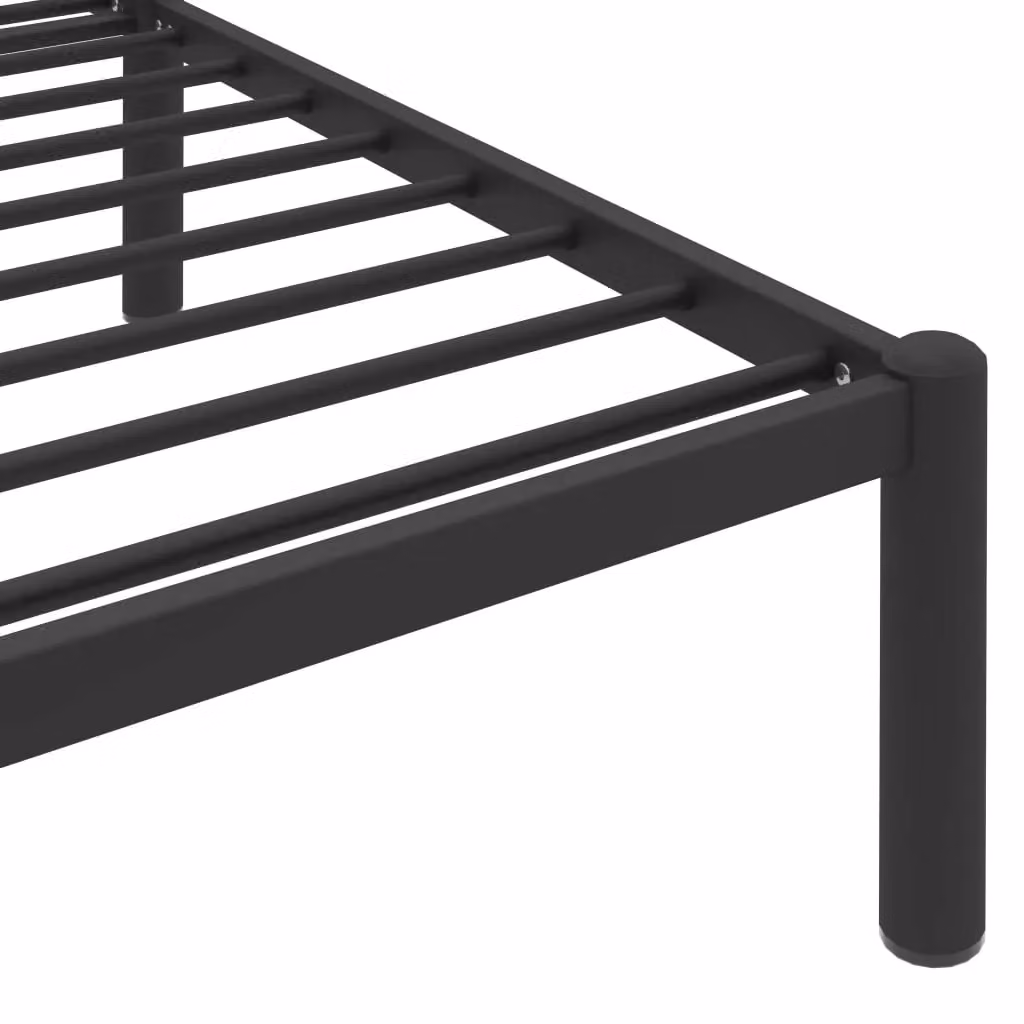 Berkfield Home Black Metal Bed Frame, W/D/H: 120 x 200 cm – 3