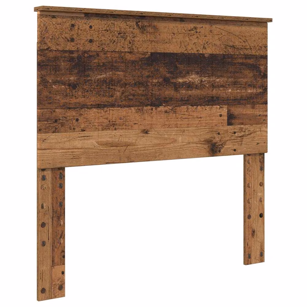 Berkfield Home Modern Bed Frame with Headboard in Brown Pine Wood, W/D/H: 100 x 200 cm – 3