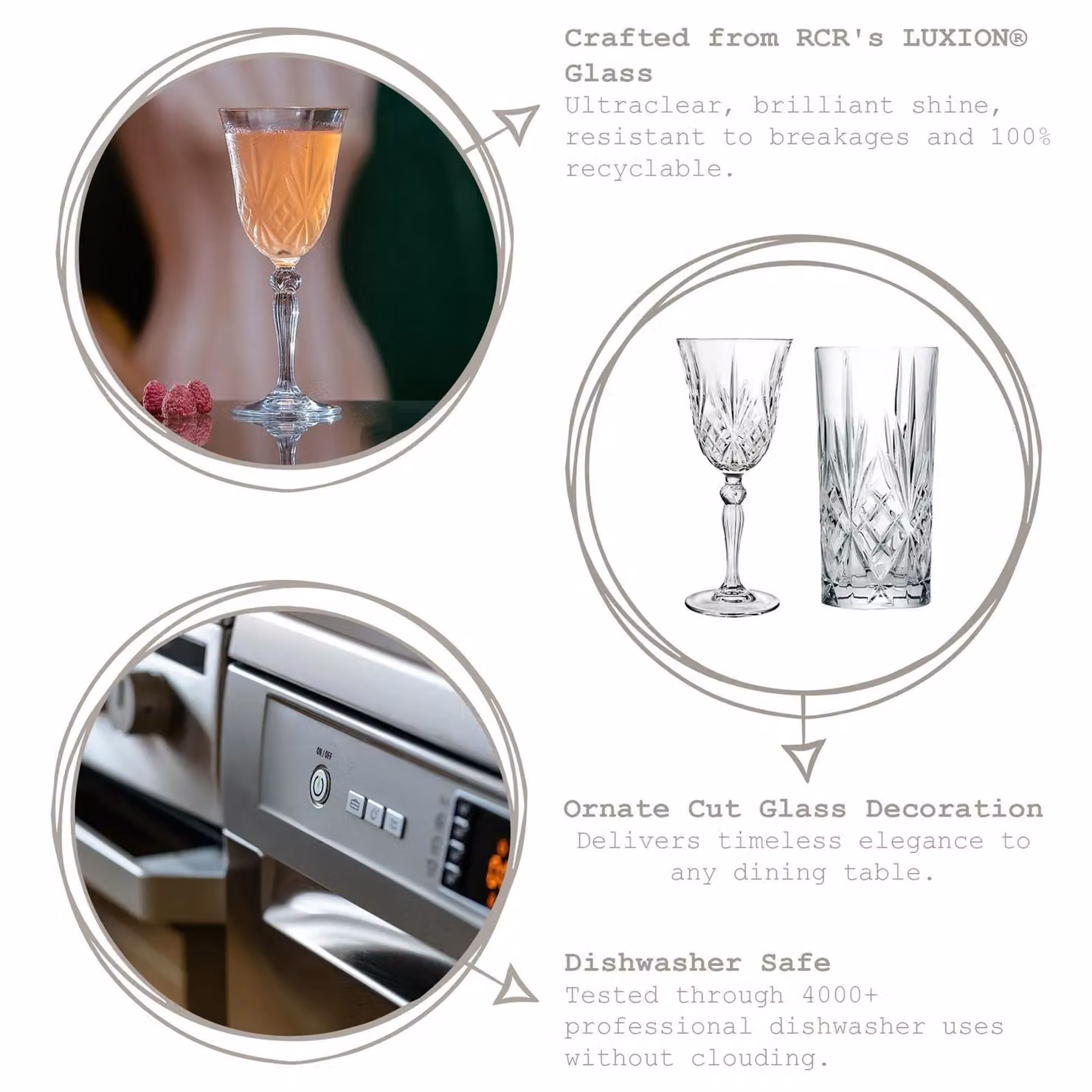 RCR Melodia 12-Piece Crystal Highball Glasses and Whisky Tumbler Set in Transparent – 2