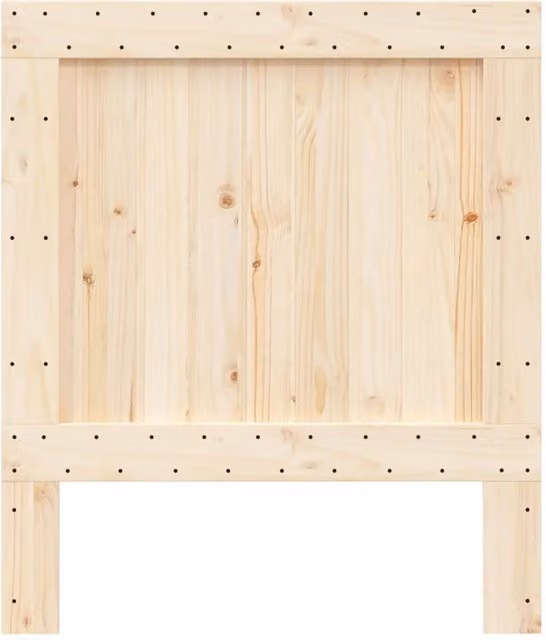 Berkfield Home Solid Pine Wood Headboard in Beige, W: 90 cm, H: 104 cm