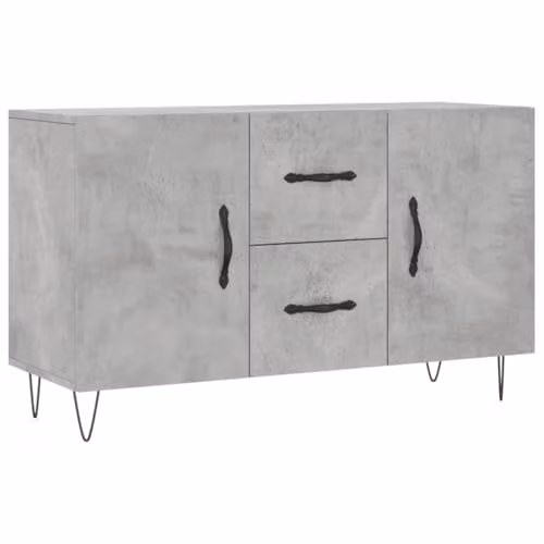 vidaXL Modern Sideboard in Grey, W/D/H: 100 x 36 x 60 cm